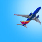 Southwest Airlines aircraft taking off from John Wayne Airport