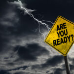 Are You Ready Sign With Stormy Background