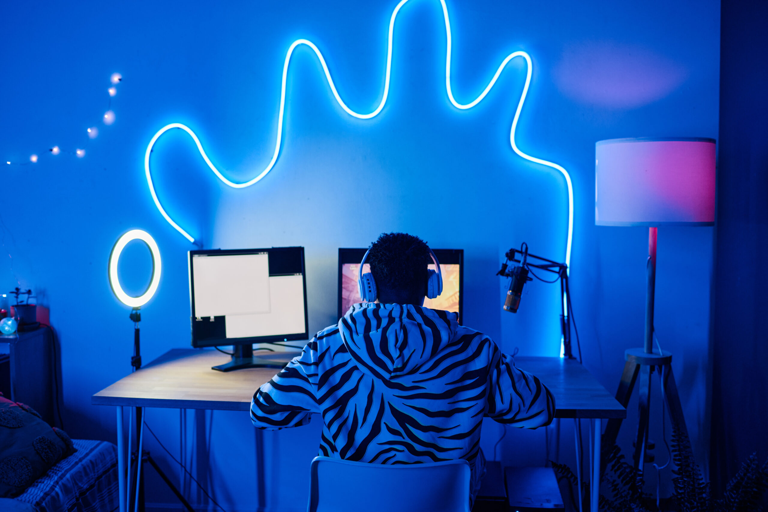 Gen z / Millenial working on computer