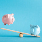 Comparison of two variants of investing money with piggy banks