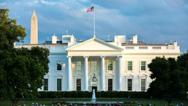 The White House in Washington DC in Afternoon