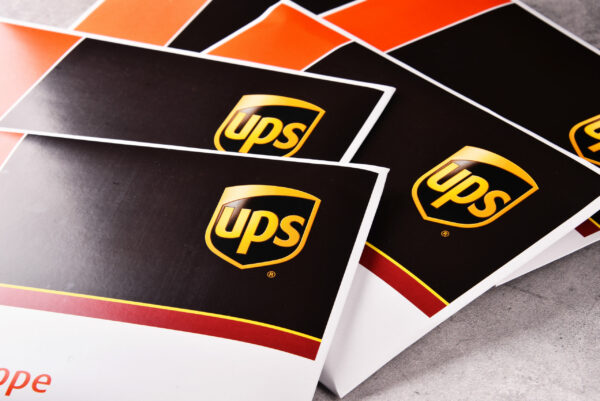 Envelopes of Uinited Parcel Service or UPS