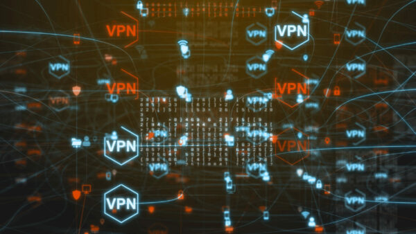 VPN, or virtual private network provides privacy, anonymity and security to users by creating a private network connection across a public network connection - 3D Illustration Rendering