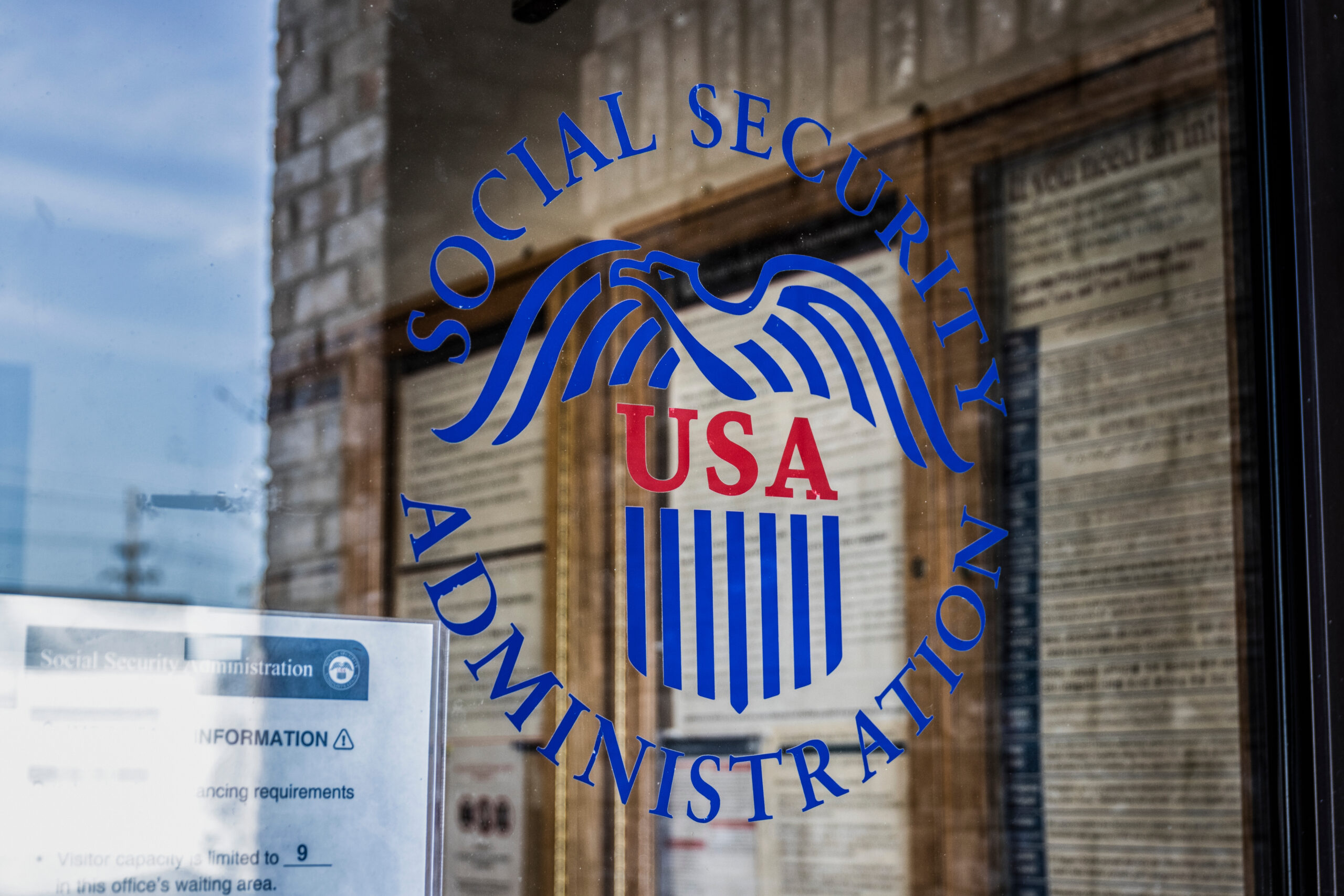 Richmond - Circa April 2022: Social Security Administration branch. The SSA administers retirement, disability, and survivors benefits.