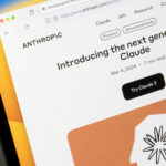 Screenshot of the Anthropic website's news section displaying a headline, 'Introducing the next generation of Claude,' dated March 4, 2024, with a 'Try Claude 3' call-to-action button.