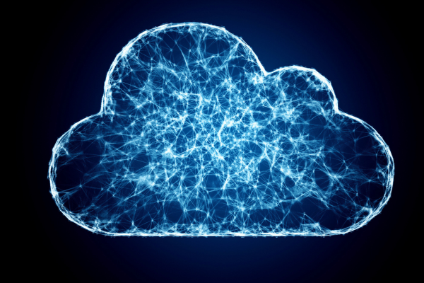 cloud computing, IT symbol of the cloud technologies.