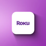The Roku Logo in a Gradient Background