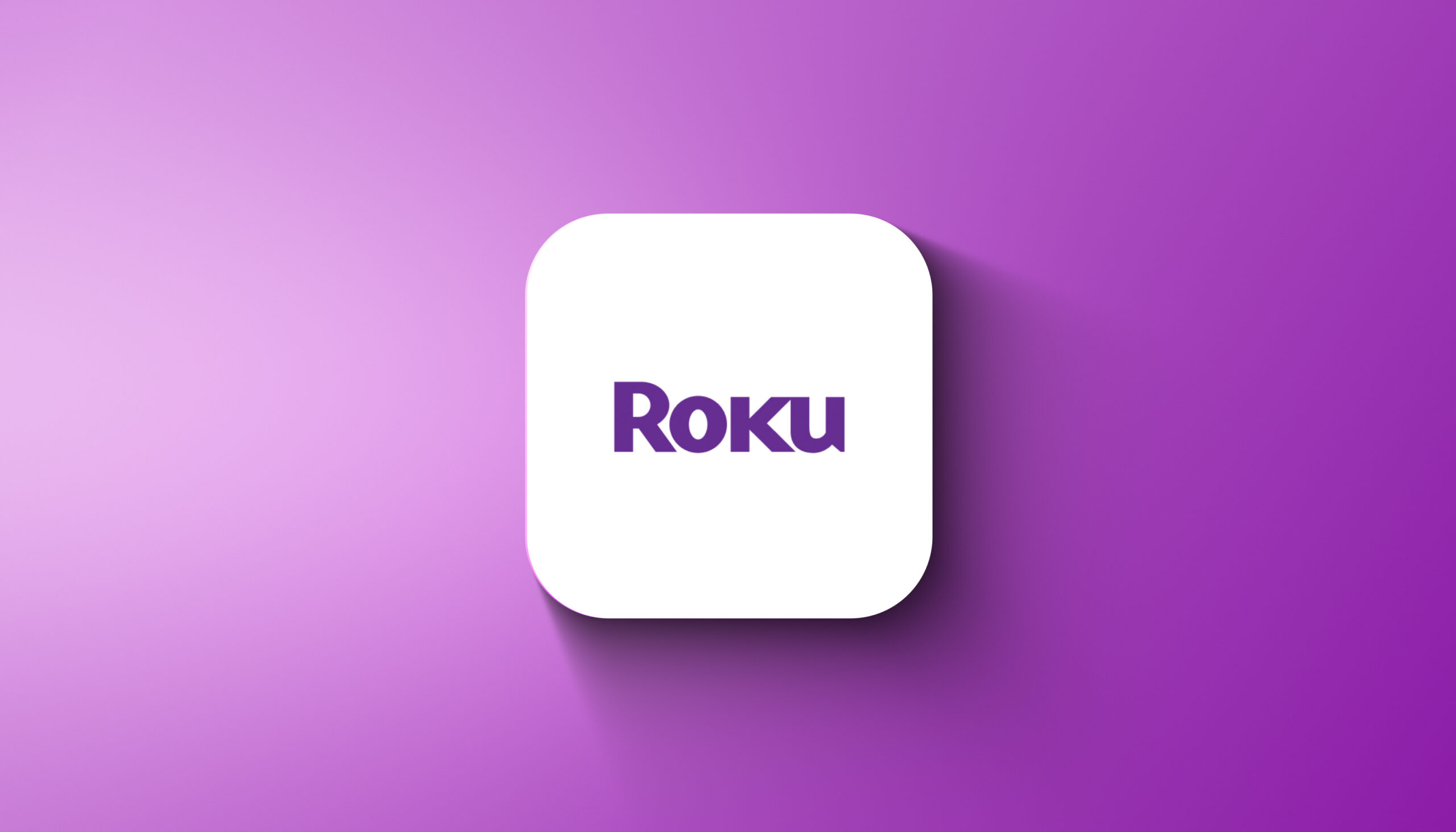 The Roku Logo in a Gradient Background