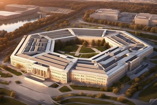 Pentagon building - Created with Generative AI Technology