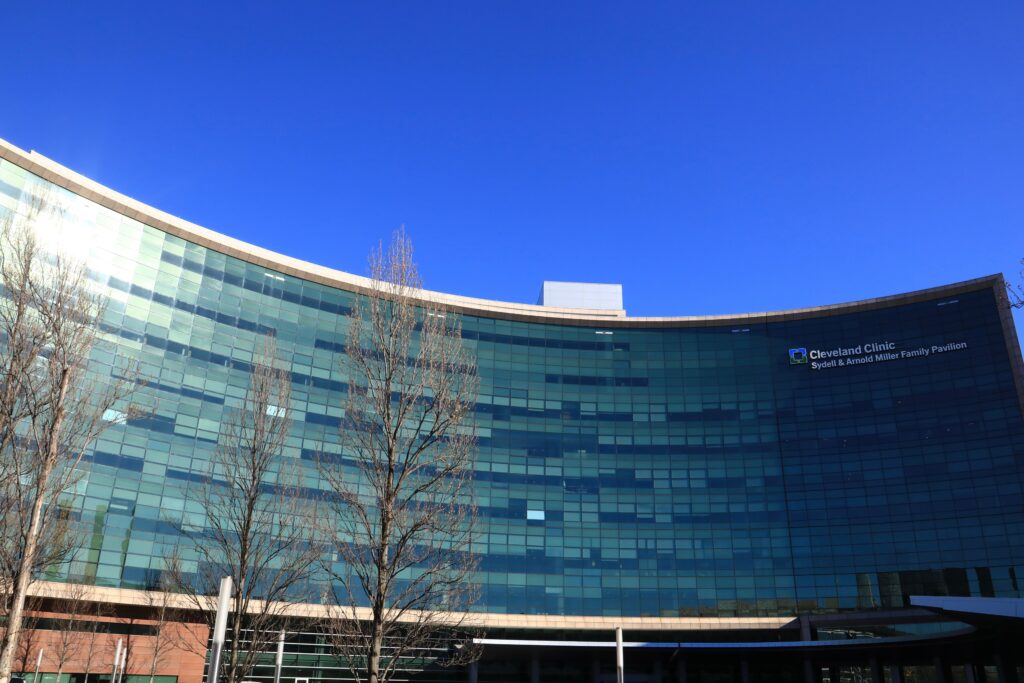 Renowned Cleveland Clinic Health Facility. Founded in 1921 by 4 renowned physicians. The Clinic is a nonprofit medical center with hospital care, research and education.