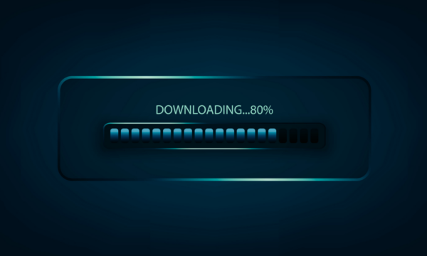 Download progress status bar.