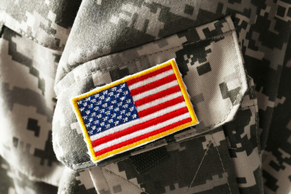 U.S. army uniform, closeup