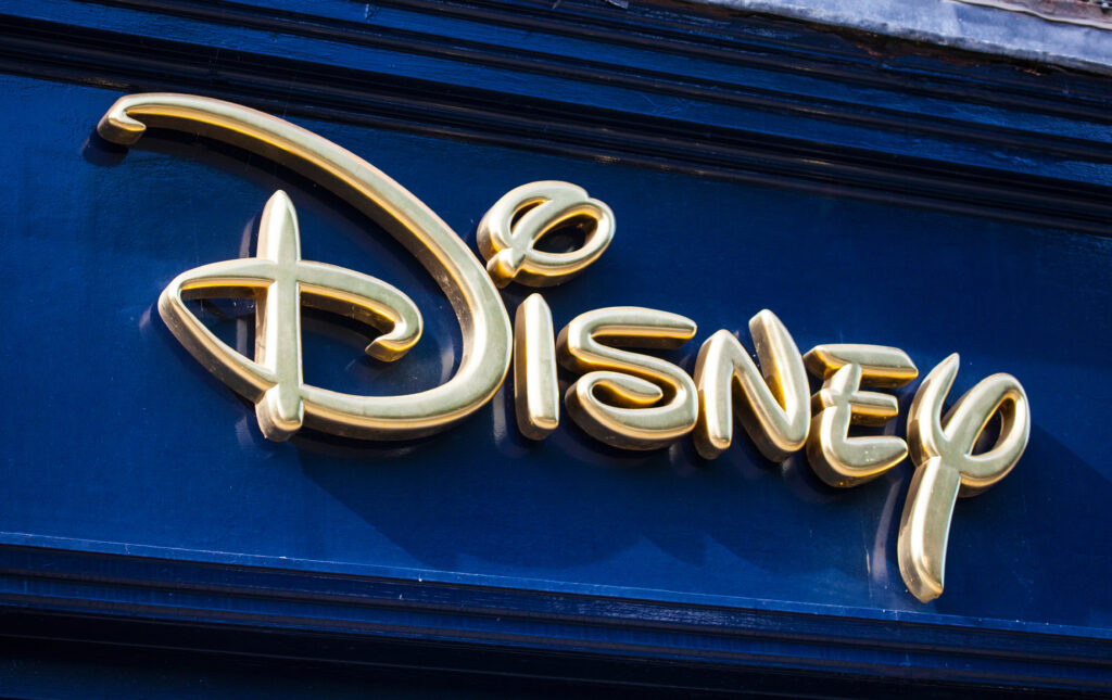 Disney store sign with disney logo