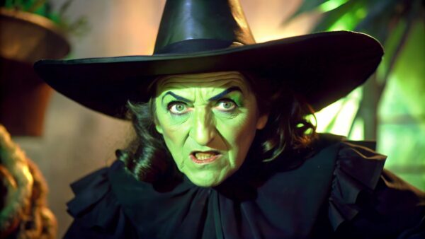 Wicked witch of the west from the wizard of Oz, generated by ai