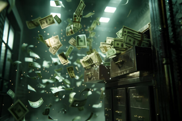 Bank robbery volt explosion