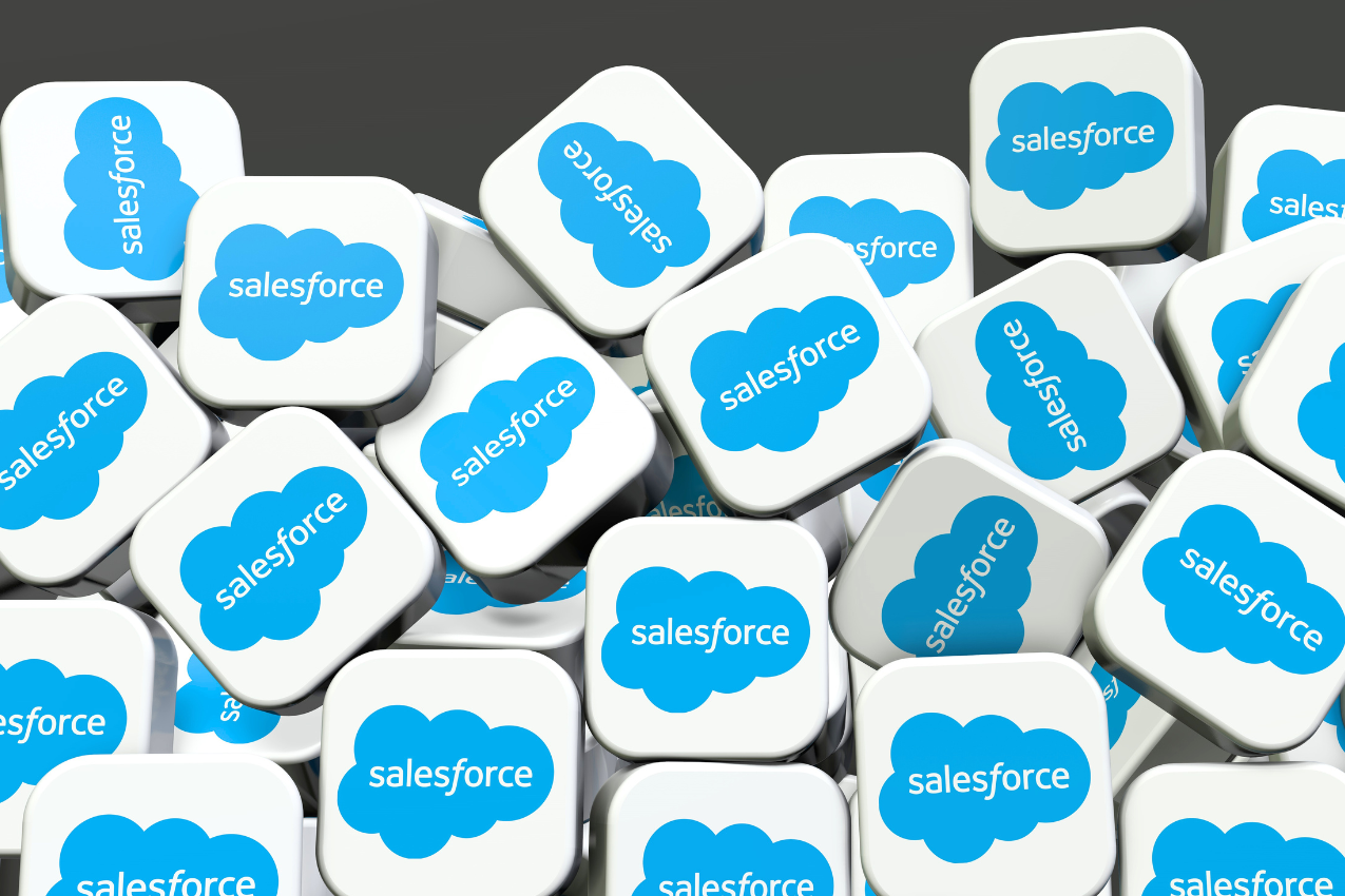 salesforce, Social Media Logos Visual Presentation - Background Design