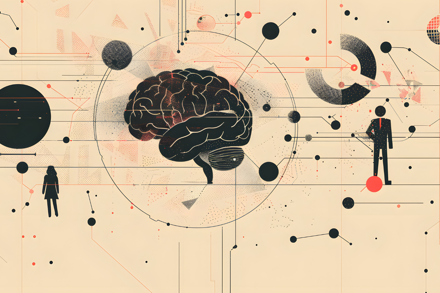 the concept of Retrieval Augmented Generation (RAG) in artificial intelligence, incorporating a human element tied to business
