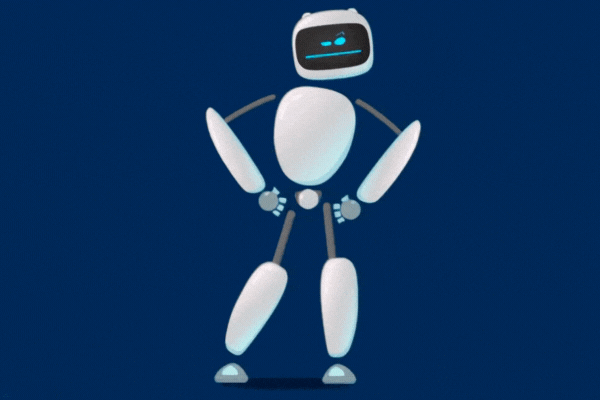 Funny white robot in different comic situations and moods. Modern technologists of the invention of the future, artificial intelligence. robotics and bot