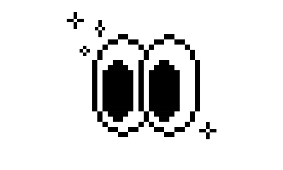 Eye pixel art icon. Y2k pixel smile eyes look away. Emoji. Retro sticker. Editable pixel vector black element. Game abstract element. Bold and groovy geometric shape for collage, poster. Mood of 90s Downloaded Eye pixel art icon. Y2k pixel smile eyes look away. Emoji. Retro sticker. Editable pixel vector black element. Game abstract element. Bold and groovy geometric shape for collage, poster. Mood of 90s