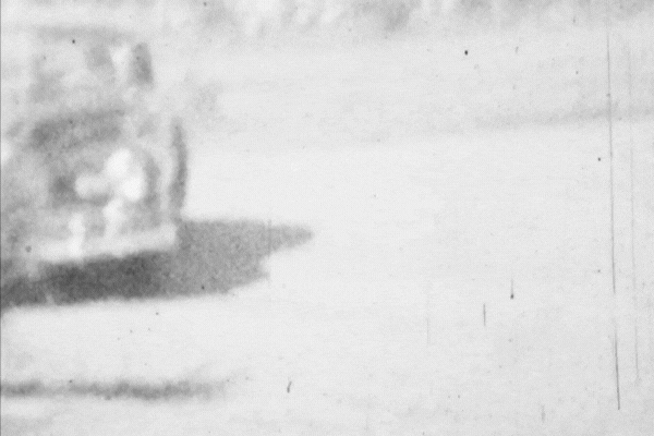 Old Car Drives Up (Archival 1940s)