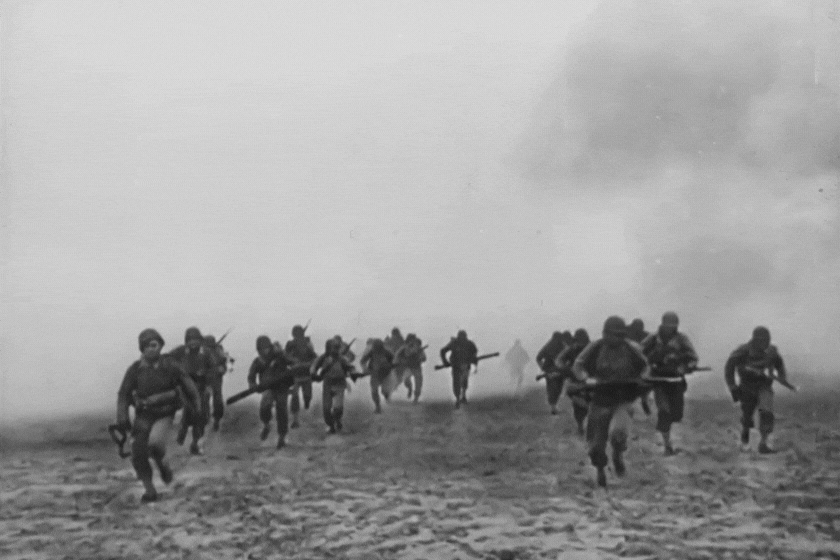 Soldiers in combat, 1940s