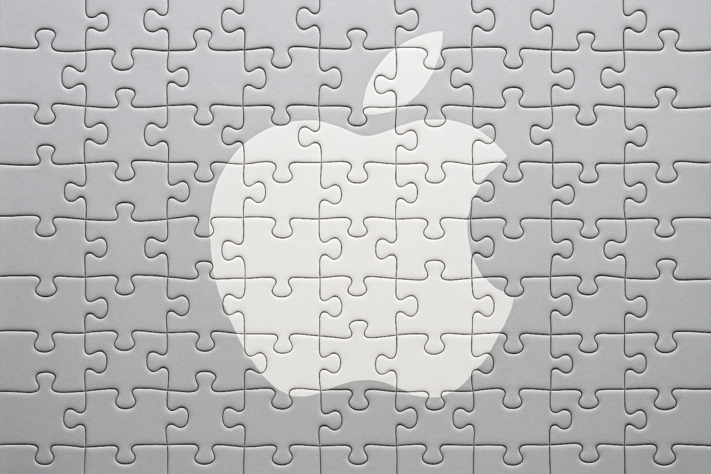 Puzzle of the Apple logo