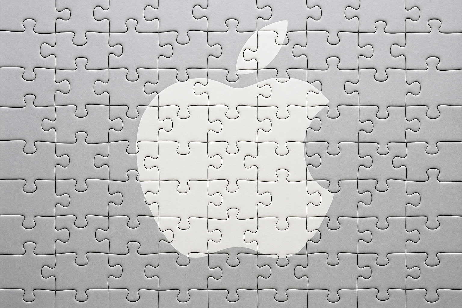 Puzzle of the Apple logo