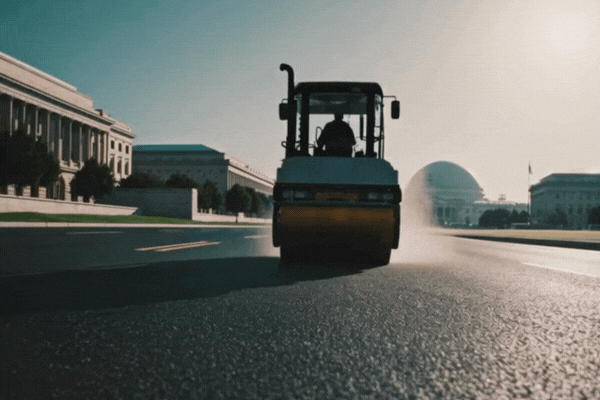 Steamroller in Washington D.C.
