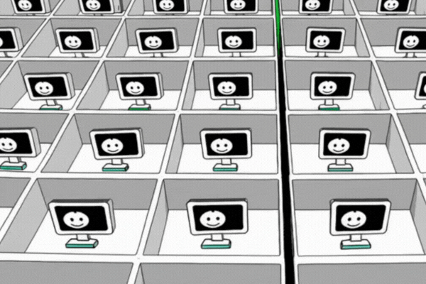 Computers in cubicles