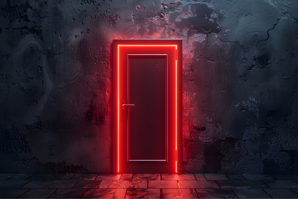 Glowing door