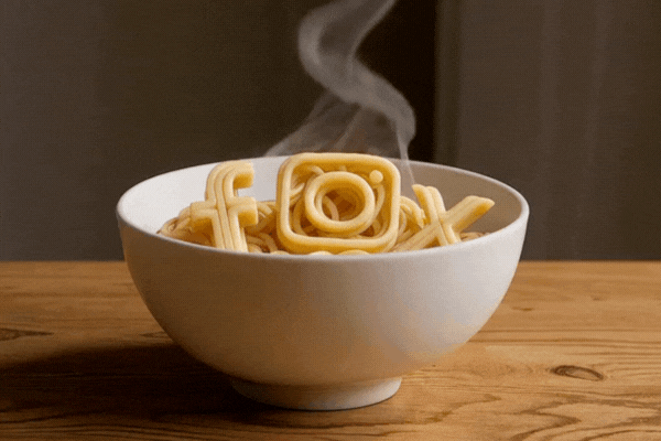 Social media noodles