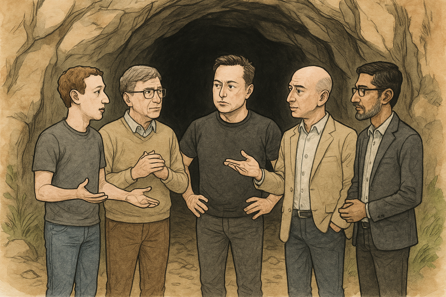 tech titan cave