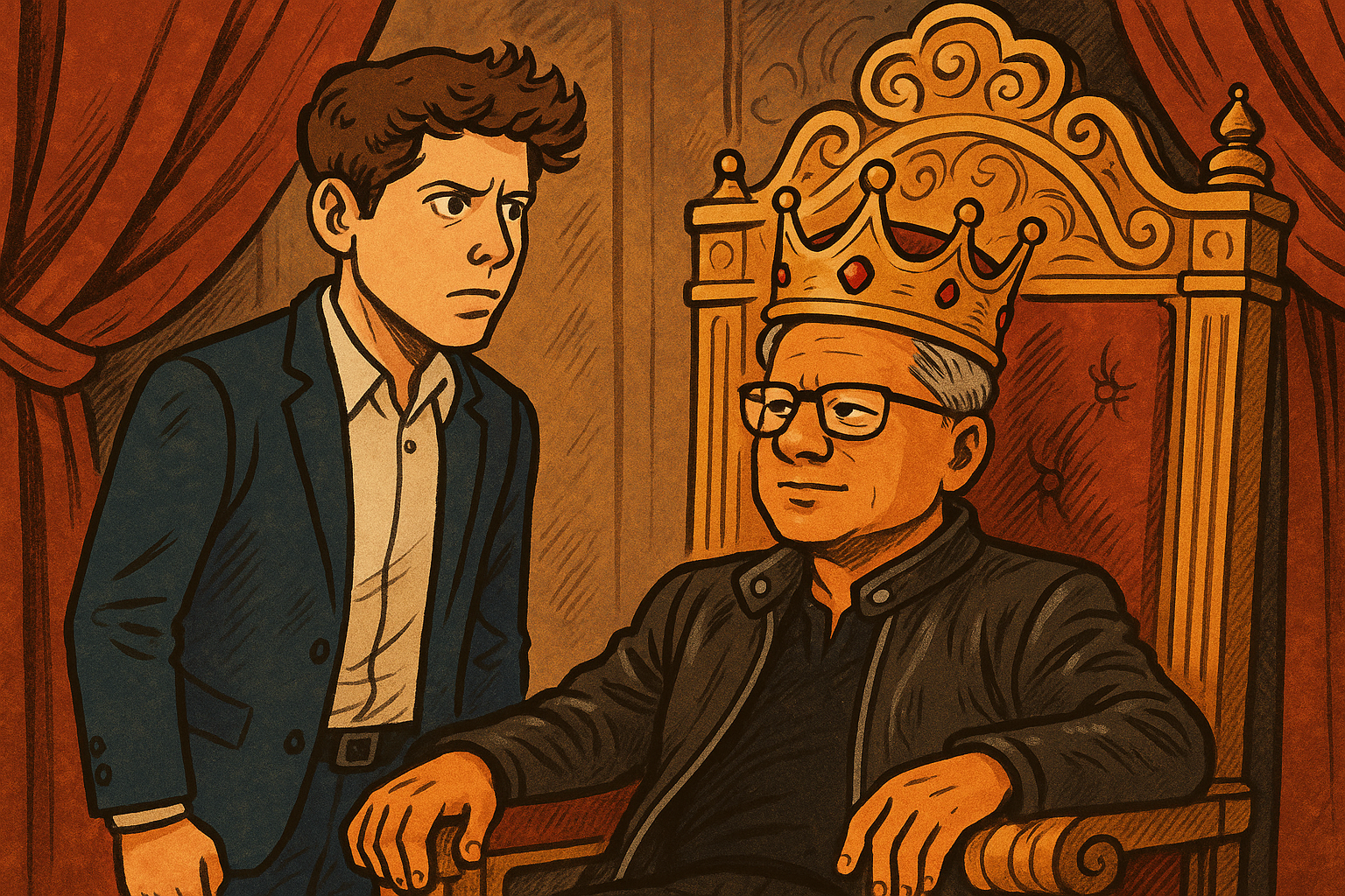 Sam Altman and Jensen Huang