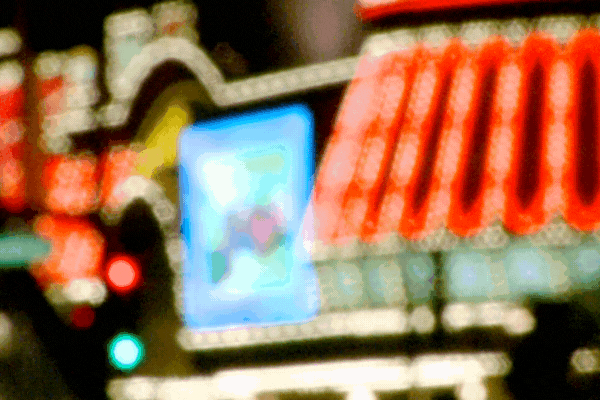 Neon lights on the Vegas strip