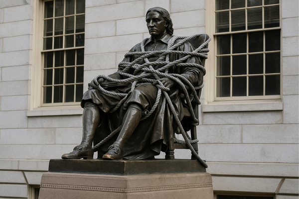 John Harvard caught.