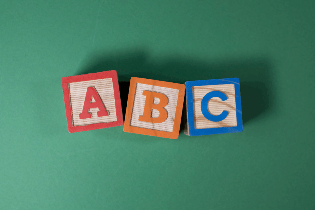 ABC wooden blocks