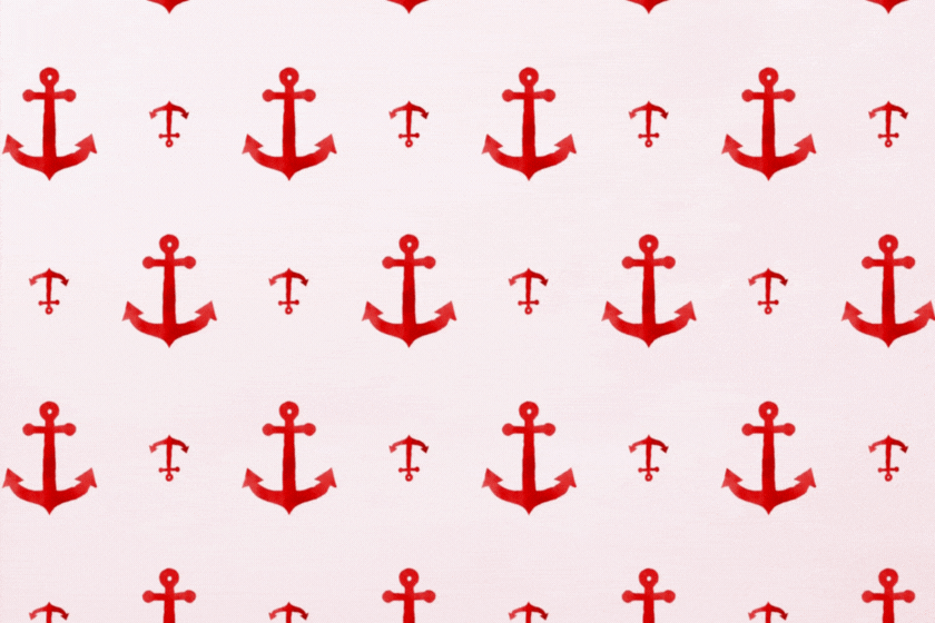 red anchor pattern background