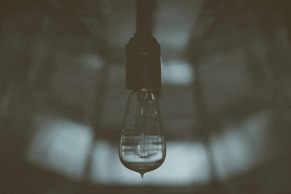 Light bulb turning energy ON and OFF