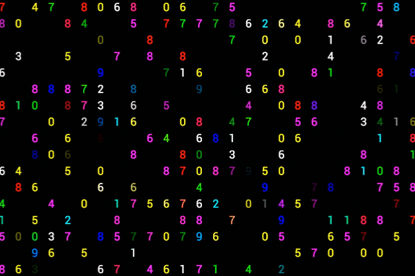 PNG Alpha.Looping changing color and counting Numbers.Password hacking effect.HUD technological template.Futuristic user interface.Type 1