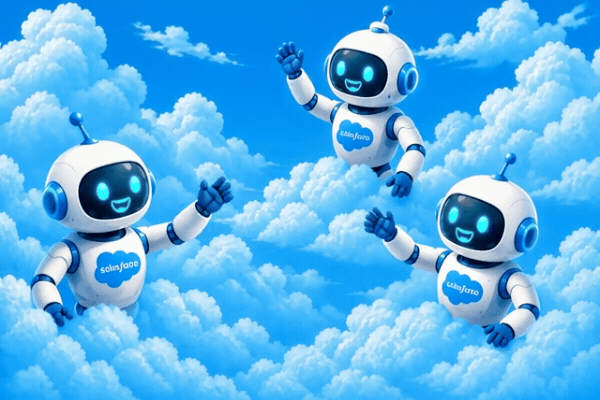 Salesforce robots in the clouds