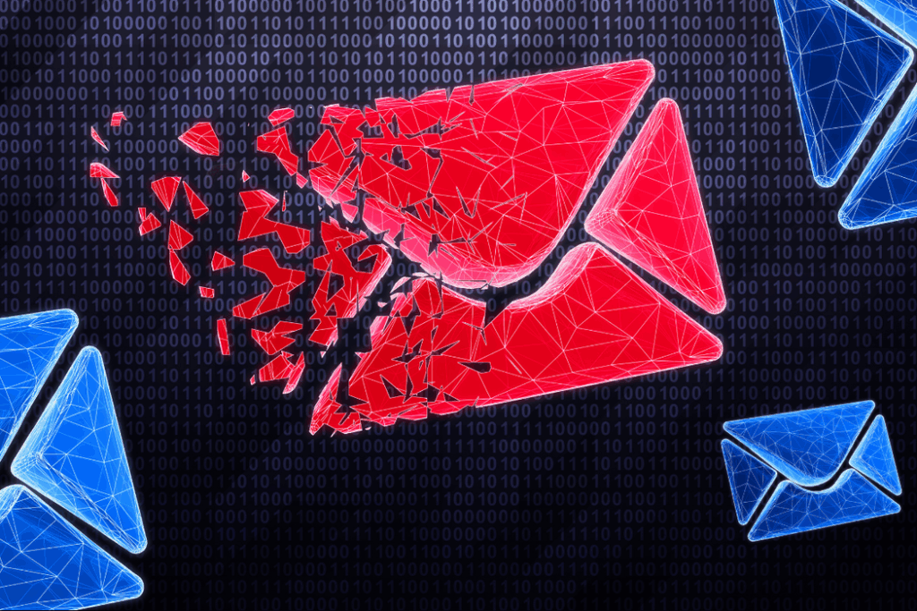 e-mail icon outage concept