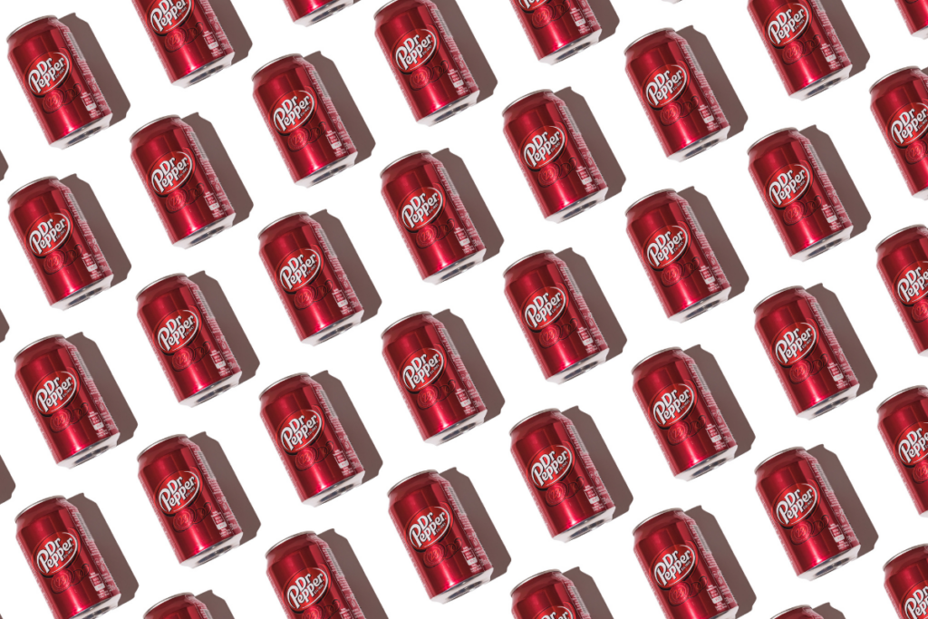 Dr. Pepper cans