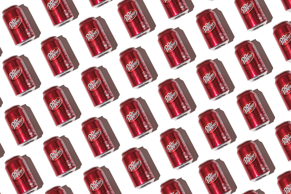 Dr. Pepper cans