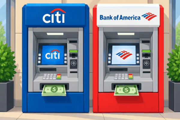 Citi ATM and Bank of America ATM