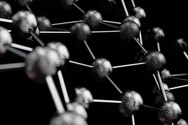 moving silver metallic carbon fiber wireframe plexus pattern